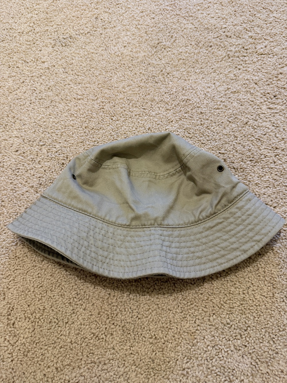Newhattan Washed Cotton Bucket Hat - Size S/M - Tan